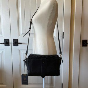 Moda Luxe Crossbody Purse, Black, Outer Pocket - NEW with tags!